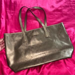 Gucci Metallic Gold Tote Bag